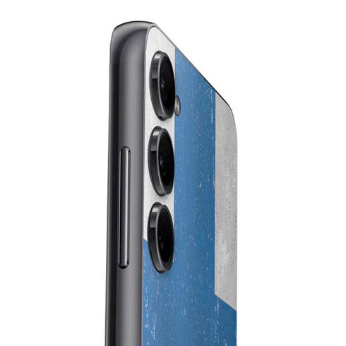 Finland Flag Distressed Galaxy A14 5G Skin